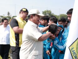 Prabowo Mengenalkan Akademi Sepak Bola Modern Garudayaksa yang Dilengkapi dengan 7 Stadion Latihan