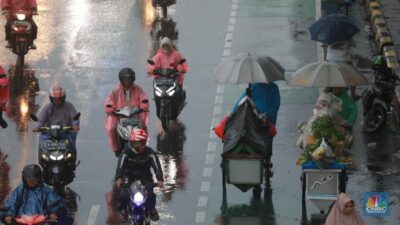 Cuaca di RI Selama Seminggu Diketahui oleh BMKG melalui Guyuran Hujan di Jabodetabek