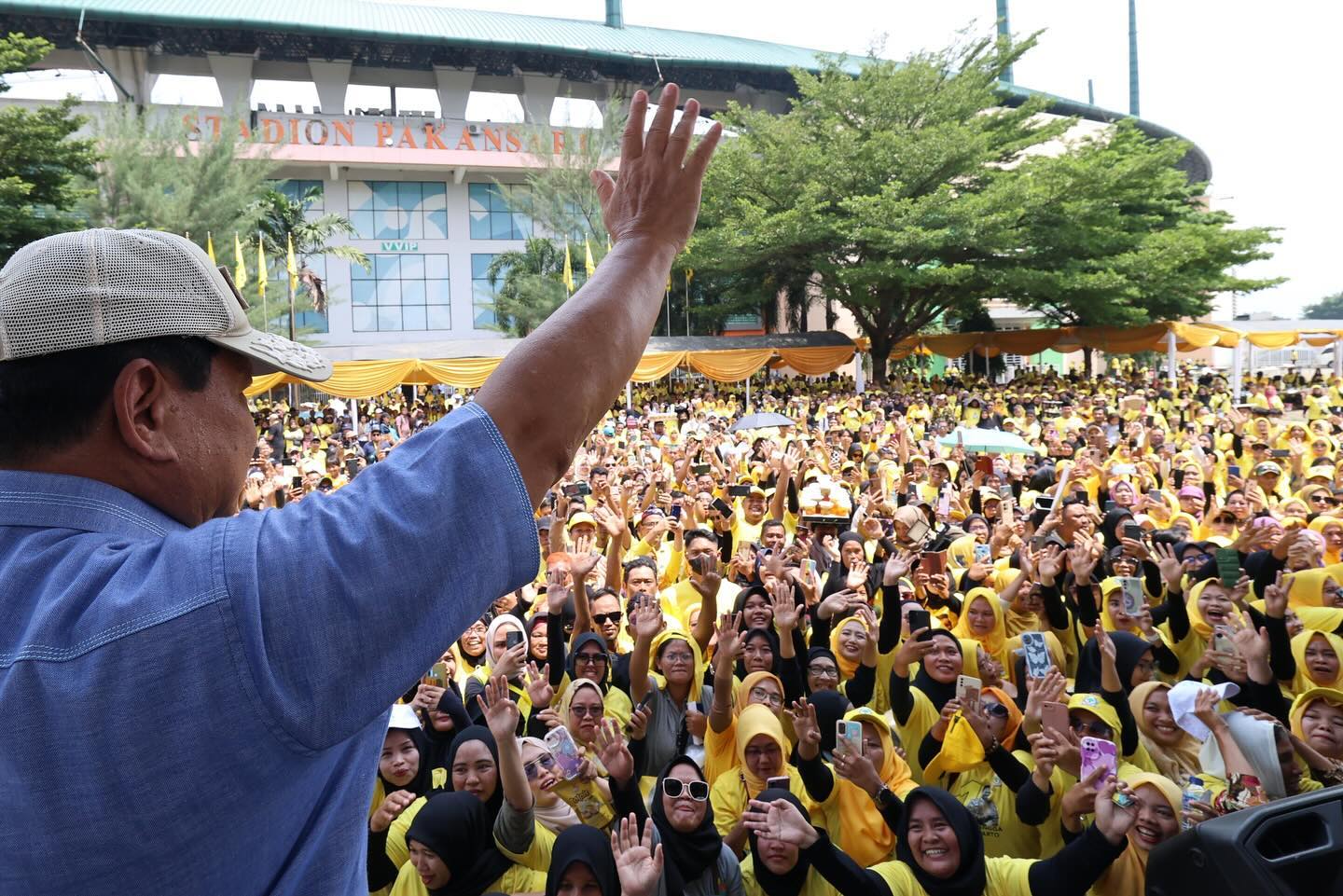 Prabowo Subianto Mengajak Para Kader Golkar untuk Bersama-Sama Berjuang demi Kemenangan Pemilu 2024 melalui Program Makan Siang Gratis