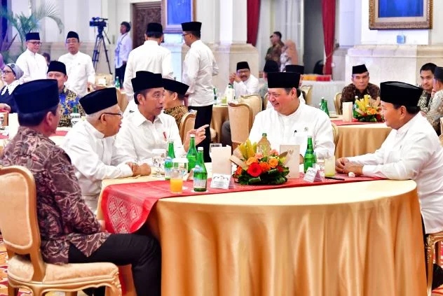 Prabowo Subianto dan Jokowi Bersatu dalam Acara Bukber di Istana Negara