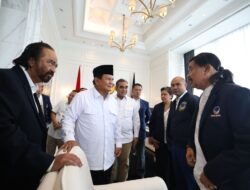 Prabowo Subianto Berjumpa dengan Surya Paloh di Gedung NasDem: Saya Hadir untuk Memberikan Penghormatan