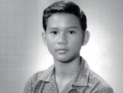 Prabowo Subianto during his youth