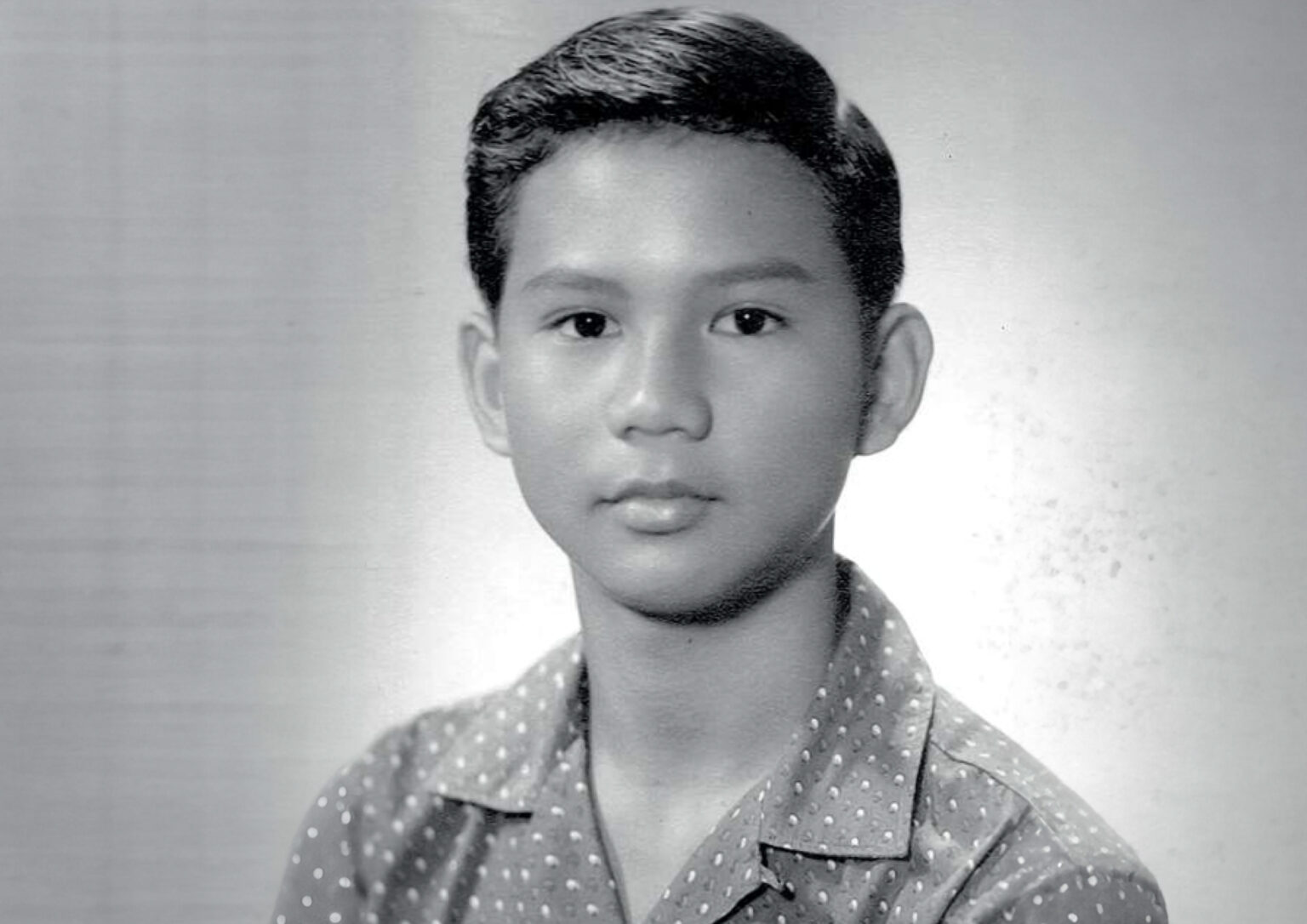 Prabowo Subianto during his youth