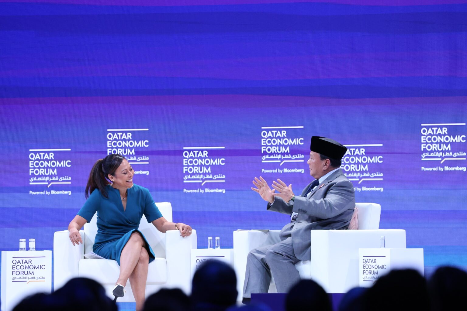 Prabowo Subianto Menjawab Pertanyaan Mengenai Demokrasi dalam Kepemimpinannya, Dapat Apresiasi di Qatar Economic Forum