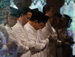 Prabowo Subianto Berlebaran di Masjid Nurul Wathan Hambalang pada Hari Raya Idul Adha tahun 1445 H