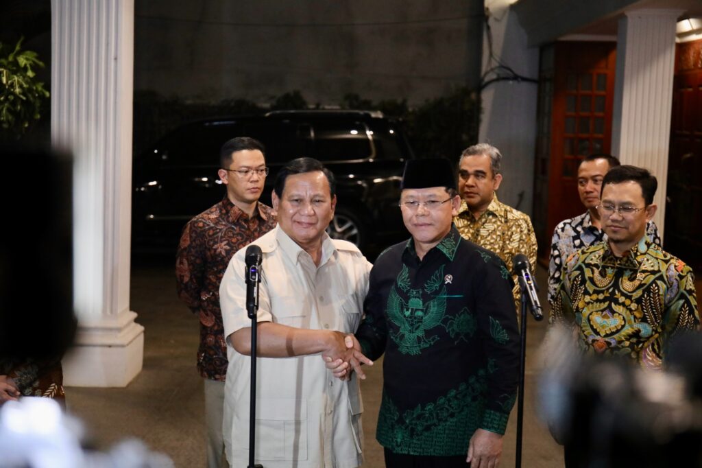 PPP Chairman Promises Support for Prabowo-Gibran Administration after Meeting Prabowo Subianto